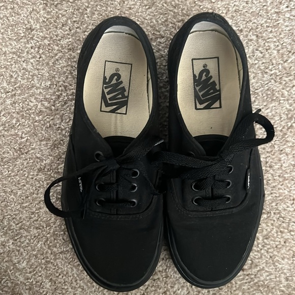 Black Canvas Vans - Picture 4 of 4